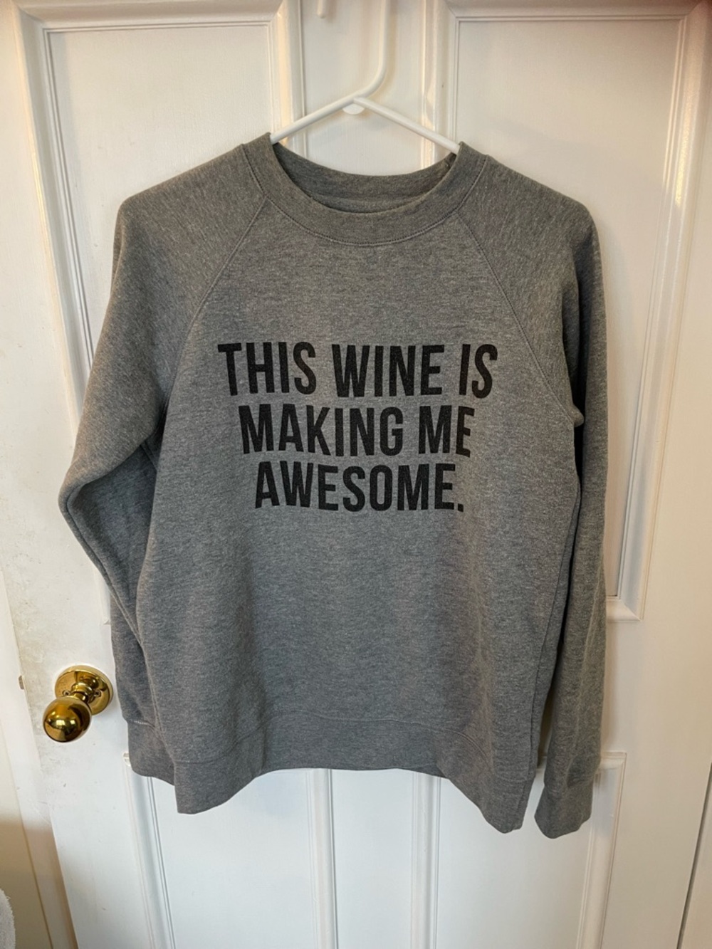 Cute Brunette The Label This Wine is making me awesome Crew